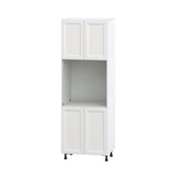Hugo&Borg Riviera 30-in W x 89.5-in H x 24-in D Bright White Single Oven Base Fully Assembled Cabinet (Recessed Panel Shaker Style)