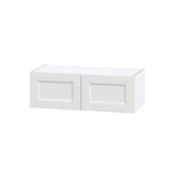 Hugo&Borg Riviera 30-in W x 10-in H x 14-in D Bright White Wall Fully Assembled Cabinet (Recessed Panel Shaker Door Style)