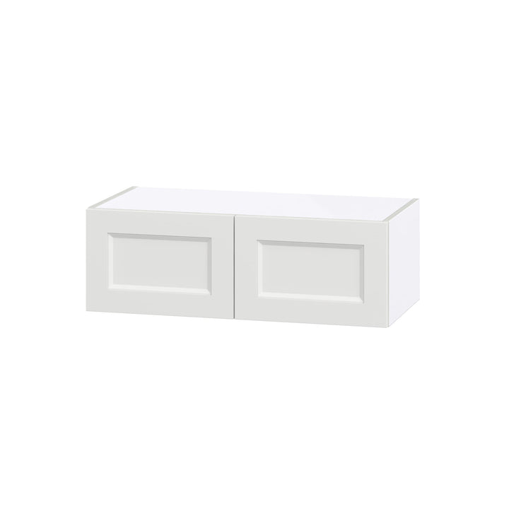 Hugo&Borg Riviera 30-in W x 10-in H x 14-in D Bright White Wall Fully Assembled Cabinet (Recessed Panel Shaker Door Style)