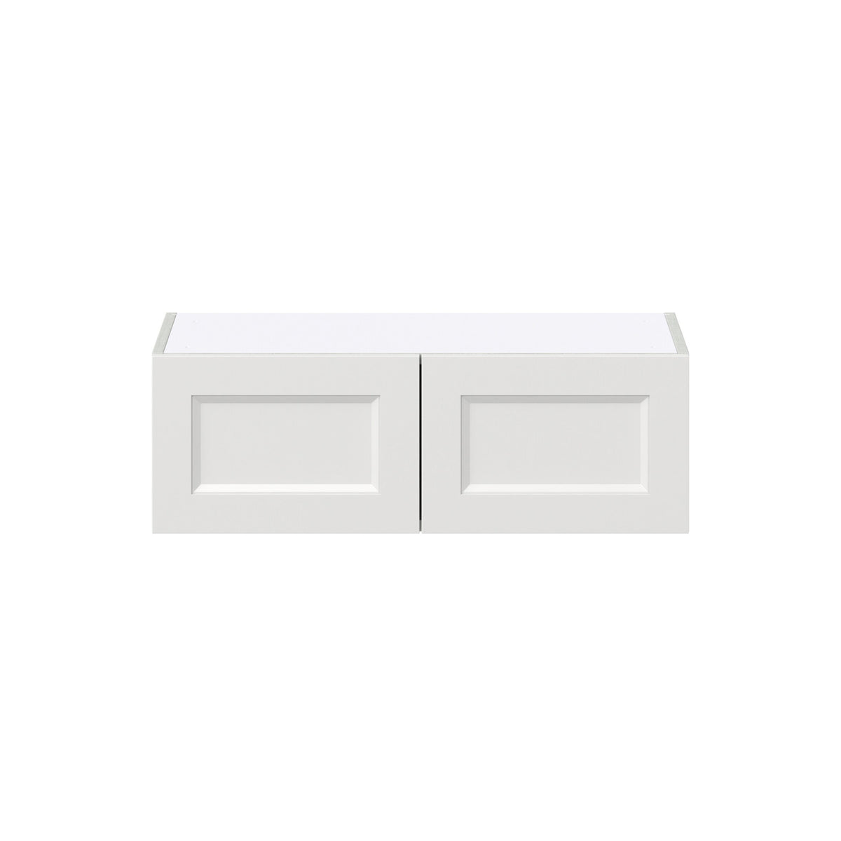 Hugo&Borg Riviera 30-in W x 10-in H x 14-in D Bright White Wall Fully Assembled Cabinet (Recessed Panel Shaker Door Style)