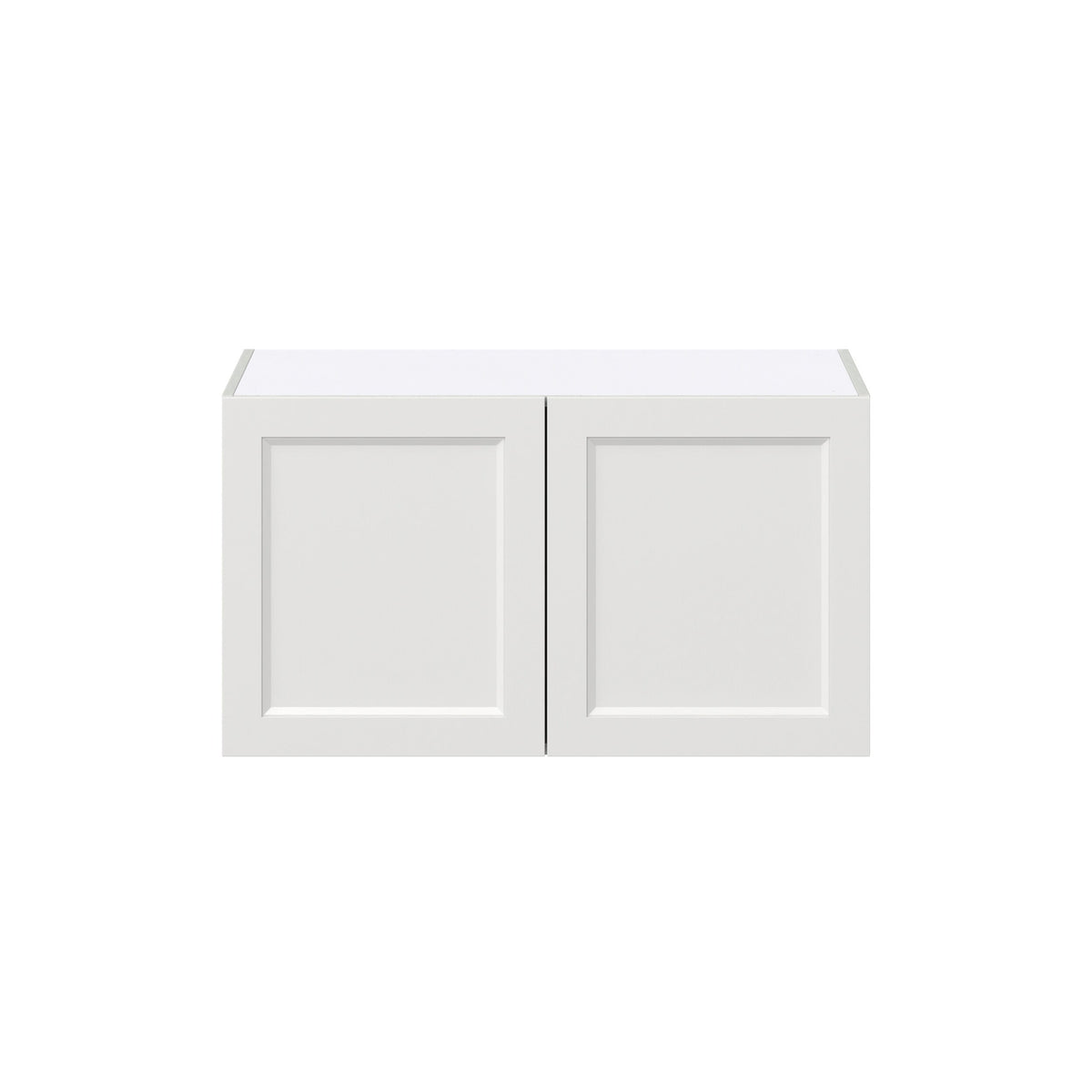 Hugo&Borg Riviera 36-in W x 20-in H x 24-in D Bright White Wall Fully Assembled Cabinet (Recessed Panel Shaker Door Style)