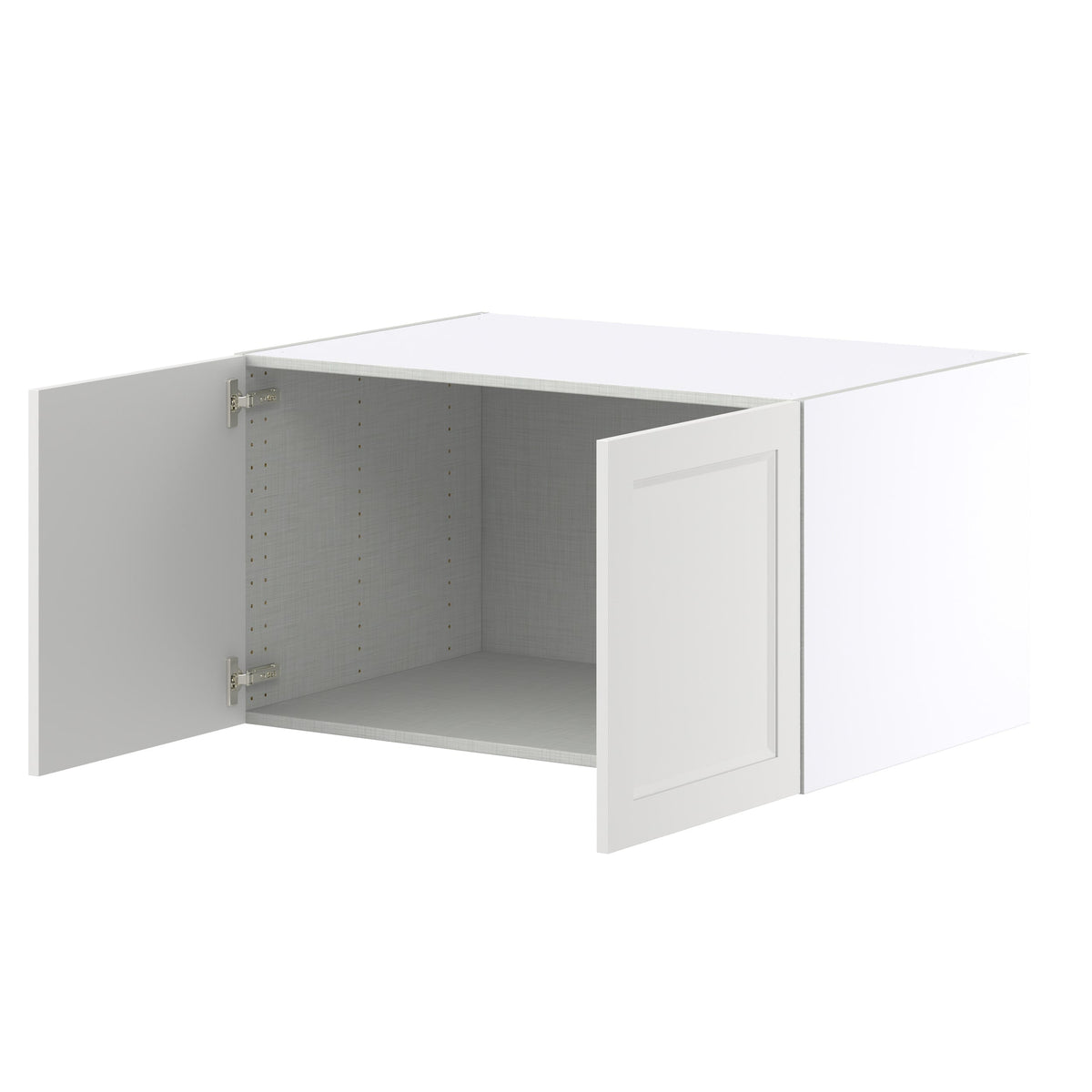 Hugo&Borg Riviera 36-in W x 20-in H x 24-in D Bright White Wall Fully Assembled Cabinet (Recessed Panel Shaker Door Style)