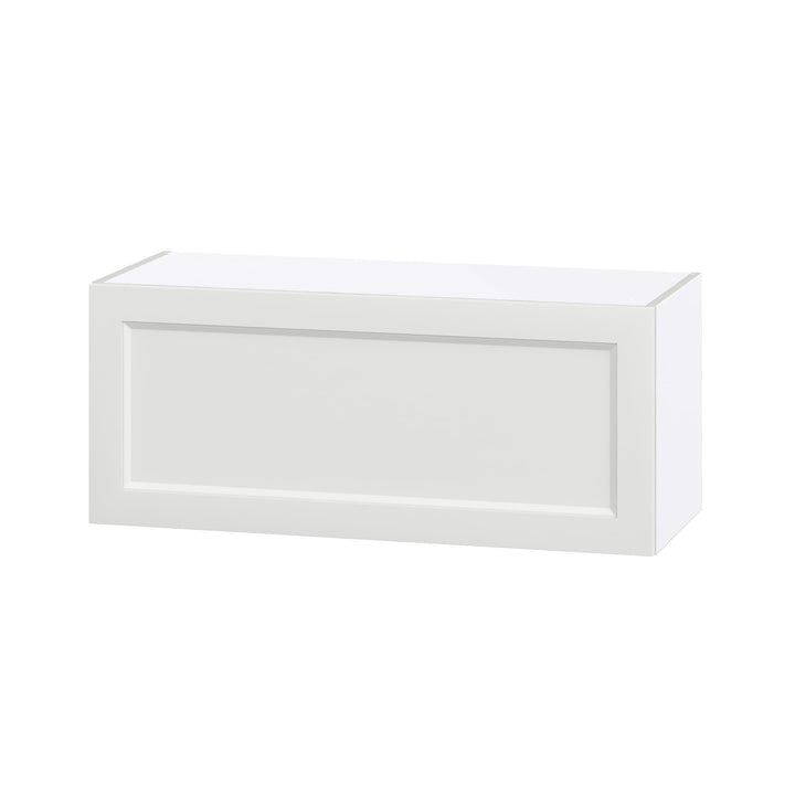 Hugo&Borg Riviera 36-in W x 15-in H x 14-in D Bright White Wall Fully Assembled Cabinet (Recessed Panel Shaker Door Style)