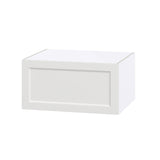 Hugo&Borg Riviera 30-in W x 15-in H x 24-in D Bright White Wall Fully Assembled Cabinet (Recessed Panel Shaker Door Style)