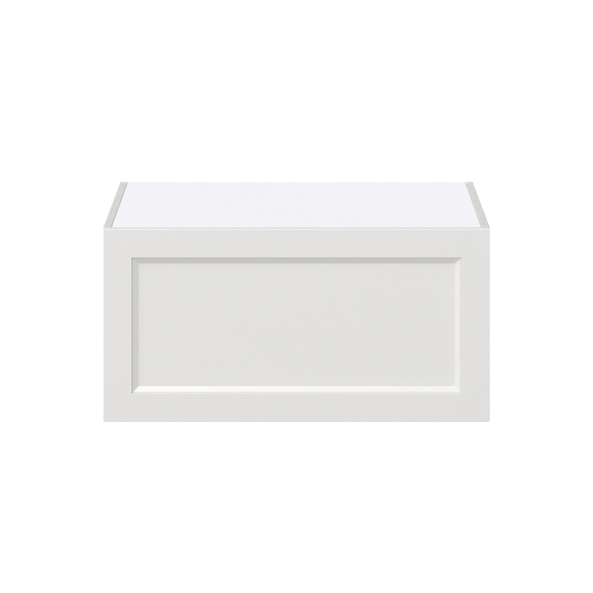 Hugo&Borg Riviera 30-in W x 15-in H x 24-in D Bright White Wall Fully Assembled Cabinet (Recessed Panel Shaker Door Style)