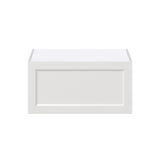 Hugo&Borg Riviera 30-in W x 15-in H x 24-in D Bright White Wall Fully Assembled Cabinet (Recessed Panel Shaker Door Style)