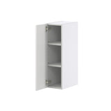 Hugo&Borg Riviera 9-in W x 30-in H x 14-in D Bright White Wall Fully Assembled Cabinet (Recessed Panel Shaker Door Style)