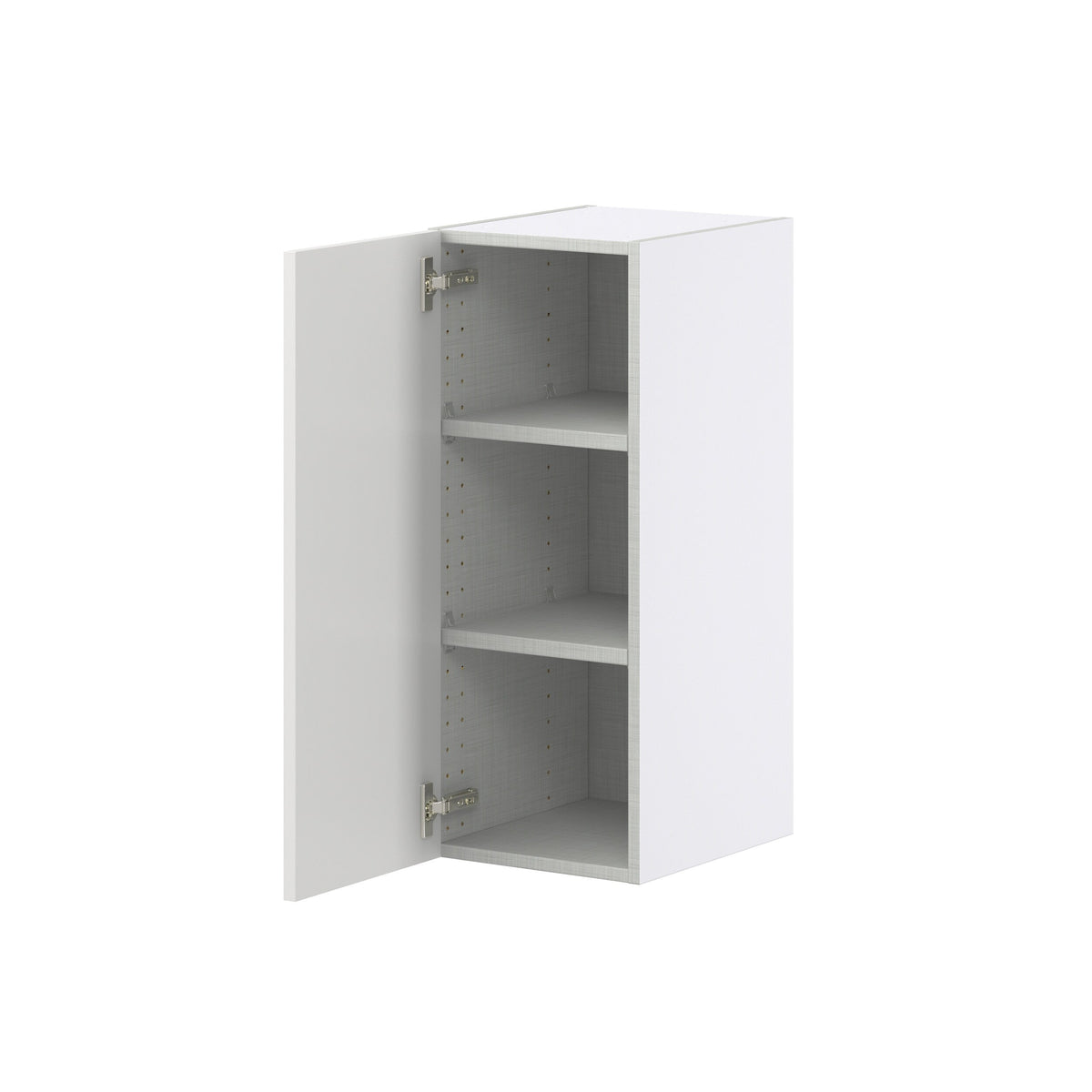 Hugo&Borg Riviera 12-in W x 30-in H x 14-in D Bright White Wall Fully Assembled Cabinet (Recessed Panel Shaker Door Style)