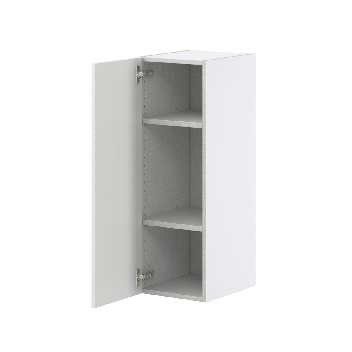 Hugo&Borg Riviera 12-in W x 35-in H x 14-in D Bright White Wall Fully Assembled Cabinet (Recessed Panel Shaker Door Style)