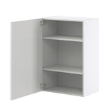 Hugo&Borg Riviera 24-in W x 35-in H x 14-in D Bright White Wall Fully Assembled Cabinet (Recessed Panel Shaker Door Style)