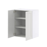 Hugo&Borg Riviera 24-in W x 30-in H x 14-in D Bright White Wall Fully Assembled Cabinet (Recessed Panel Shaker Door Style)