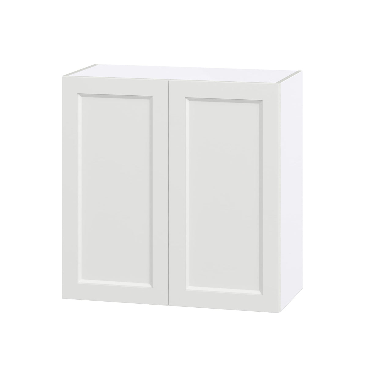 Hugo&Borg Riviera 30-in W x 30-in H x 14-in D Bright White Wall Fully Assembled Cabinet (Recessed Panel Shaker Door Style)