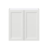 Hugo&Borg Riviera 30-in W x 30-in H x 14-in D Bright White Wall Fully Assembled Cabinet (Recessed Panel Shaker Door Style)
