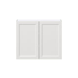 Hugo&Borg Riviera 36-in W x 30-in H x 14-in D Bright White Wall Fully Assembled Cabinet (Recessed Panel Shaker Door Style)