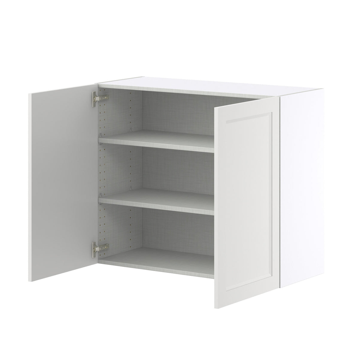 Hugo&Borg Riviera 36-in W x 30-in H x 14-in D Bright White Wall Fully Assembled Cabinet (Recessed Panel Shaker Door Style)