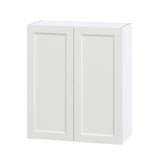 Hugo&Borg Riviera 30-in W x 35-in H x 14-in D Bright White Wall Fully Assembled Cabinet (Recessed Panel Shaker Door Style)