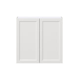 Hugo&Borg Riviera 36-in W x 35-in H x 14-in D Bright White Wall Fully Assembled Cabinet (Recessed Panel Shaker Door Style)