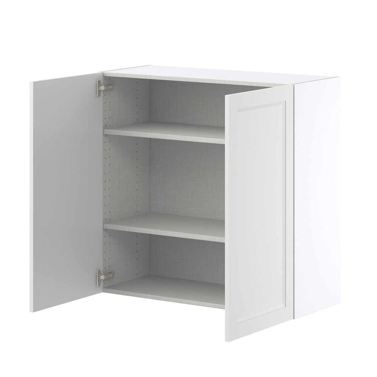 Hugo&Borg Riviera 36-in W x 35-in H x 14-in D Bright White Wall Fully Assembled Cabinet (Recessed Panel Shaker Door Style)