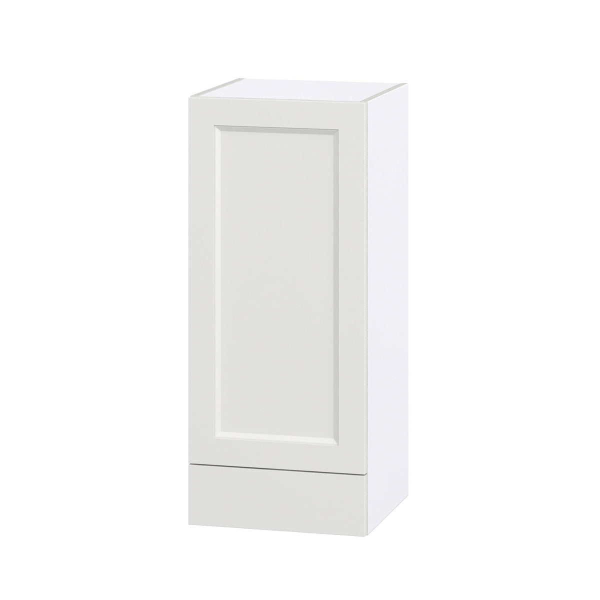 Hugo&Borg Riviera 15-in W x 35-in H x 14-in D Bright White 1-Drawer Wall Fully Assembled Cabinet (Recessed Panel Shaker Style)