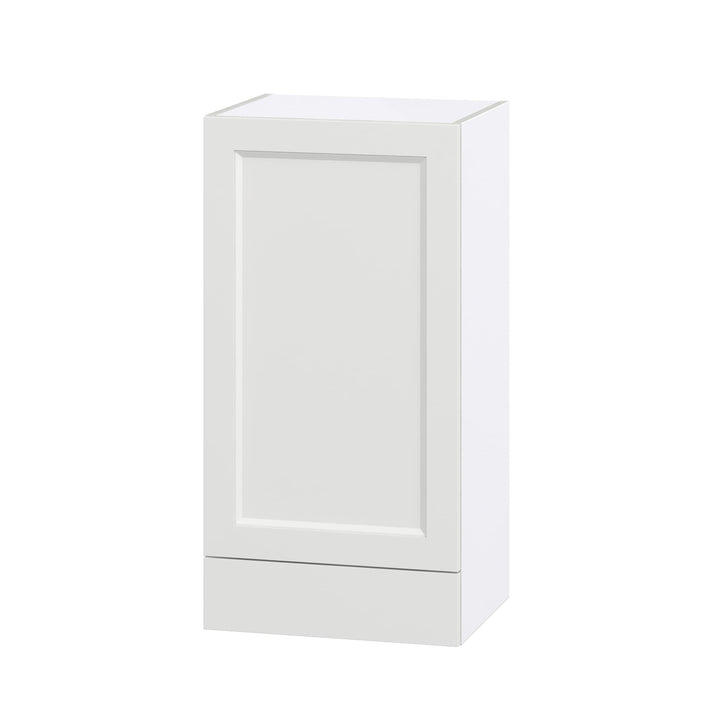 Hugo&Borg Riviera 18-in W x 35-in H x 14-in D Bright White 1-Drawer Wall Fully Assembled Cabinet (Recessed Panel Shaker Style)