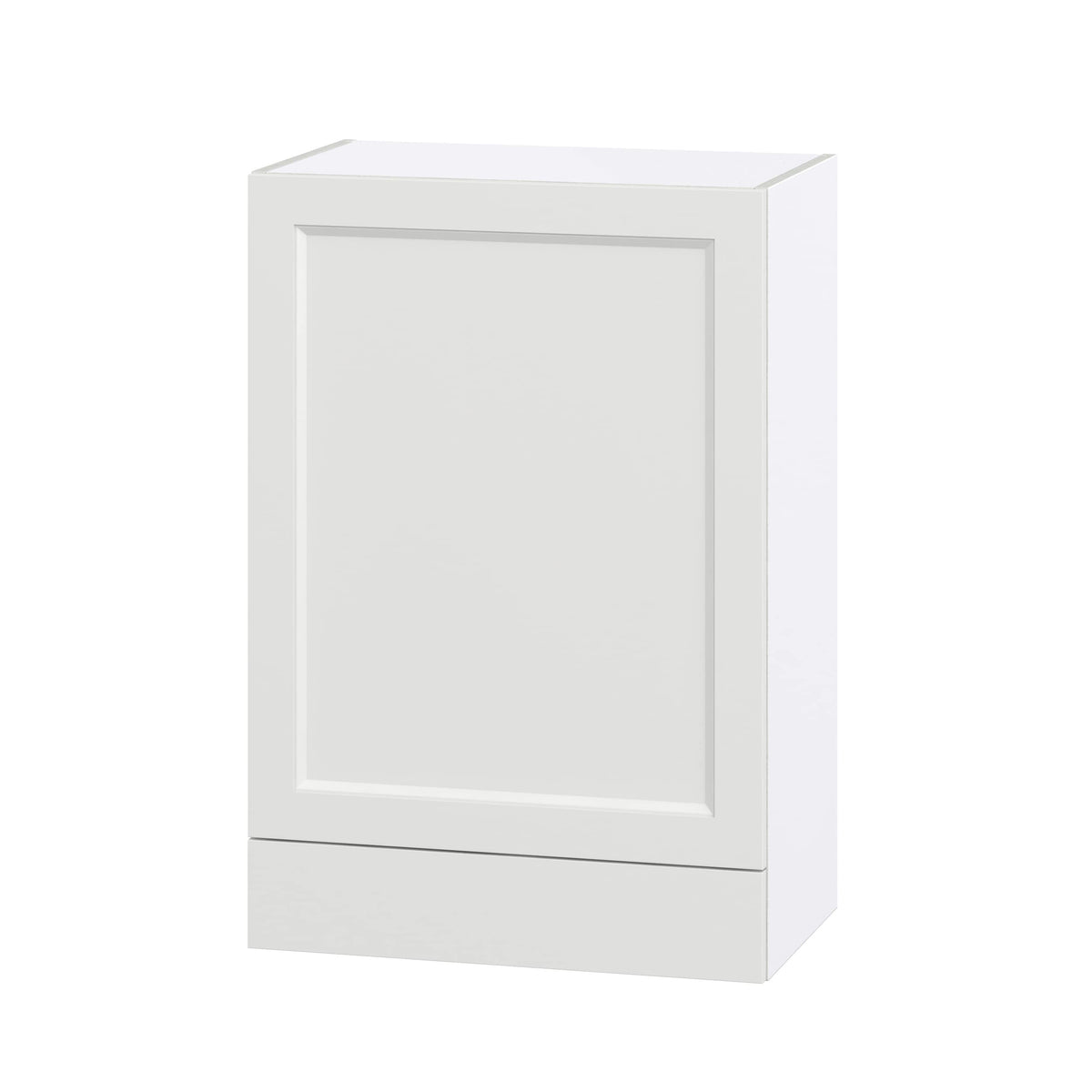 Hugo&Borg Riviera 24-in W x 35-in H x 14-in D Bright White 1-Drawer Wall Fully Assembled Cabinet (Recessed Panel Shaker Style)