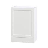Hugo&Borg Riviera 24-in W x 35-in H x 14-in D Bright White 1-Drawer Wall Fully Assembled Cabinet (Recessed Panel Shaker Style)