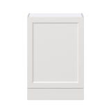 Hugo&Borg Riviera 24-in W x 35-in H x 14-in D Bright White 1-Drawer Wall Fully Assembled Cabinet (Recessed Panel Shaker Style)