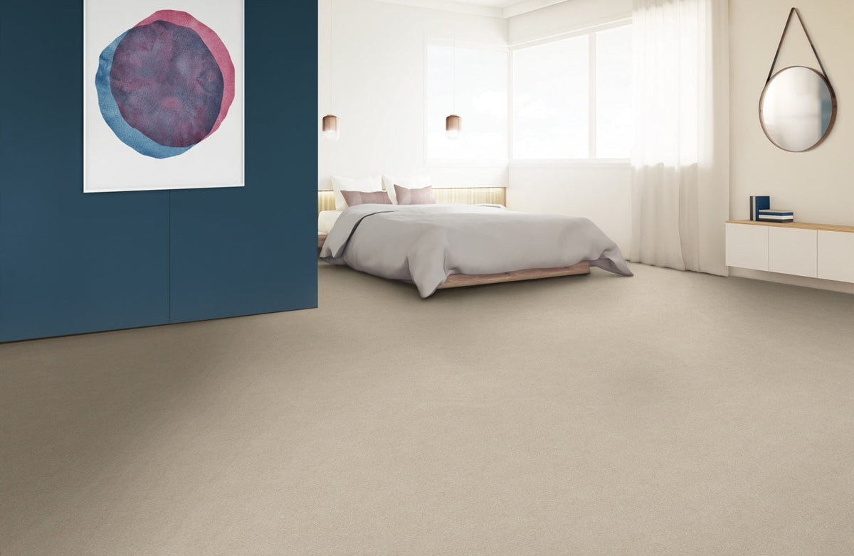 STAINMASTER Essentials Blue Diamonds II 12-ft Bleached Textured Carpet Sample (Interior)