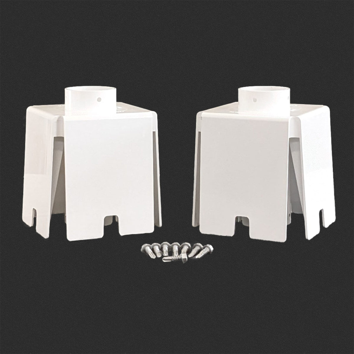 The Rook White PVC For Vinyl Fence 2-Pack