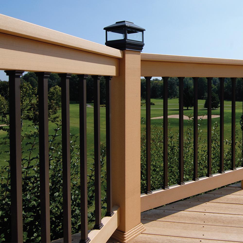 26 in. x 3/4 in. Black Pearl Matte Steel Square Baluster (10-Pack) - Super Arbor