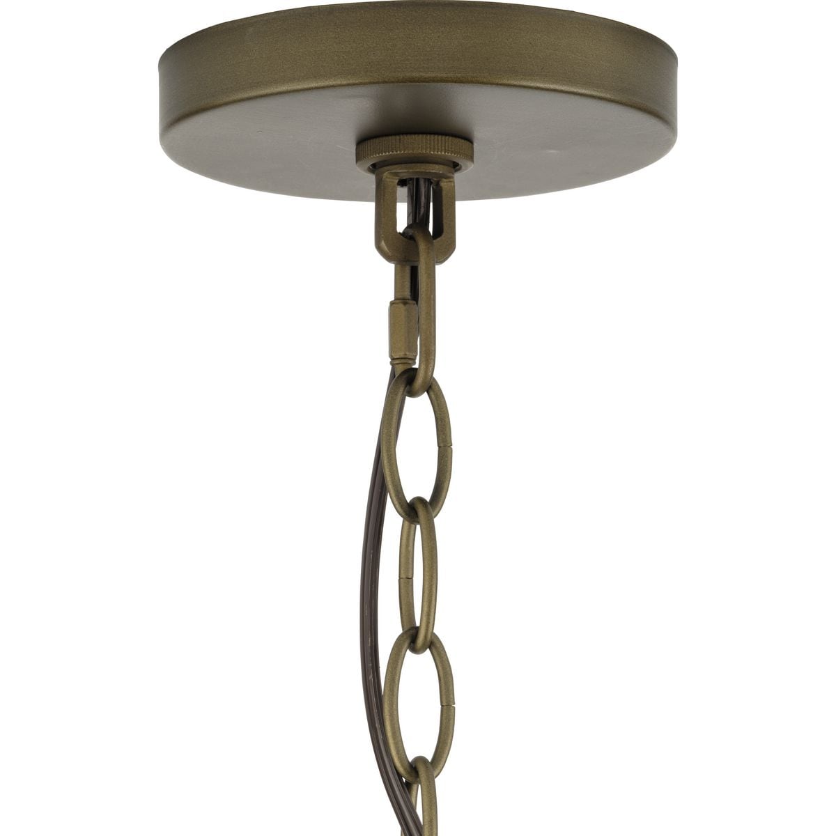 Progress Lighting Lattimore 3-Light Aged Brass Coastal Cylinder Medium Hanging Pendant Light