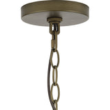 Progress Lighting Lattimore 3-Light Aged Brass Coastal Cylinder Medium Hanging Pendant Light