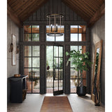 Progress Lighting Lattimore 3-Light Aged Brass Coastal Cylinder Medium Hanging Pendant Light