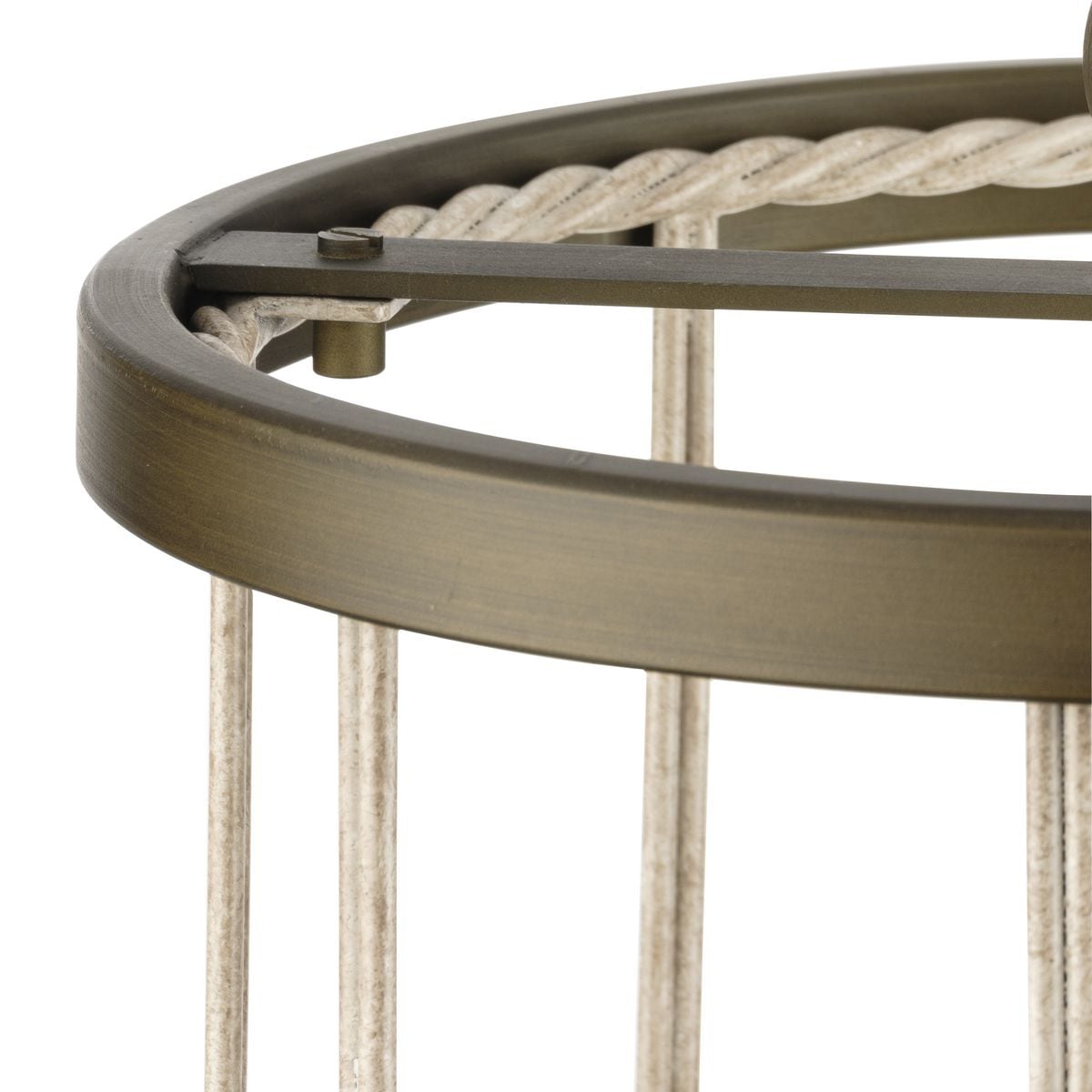 Progress Lighting Lattimore 3-Light Aged Brass Coastal Cylinder Medium Hanging Pendant Light