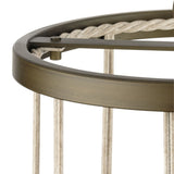 Progress Lighting Lattimore 3-Light Aged Brass Coastal Cylinder Medium Hanging Pendant Light