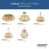 Progress Lighting Laila 4-Light Coastal Chandelier
