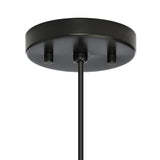 Progress Lighting Markor 3-Light Black Parchment Transitional Drum Medium Hanging Pendant Light