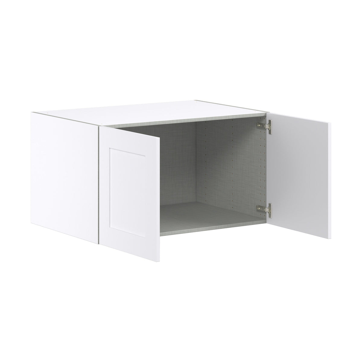Hugo&Borg Jolie 36-in W x 20-in H x 24-in D Warm White Wall Fully Assembled Cabinet (Flat Panel Shaker Door Style)