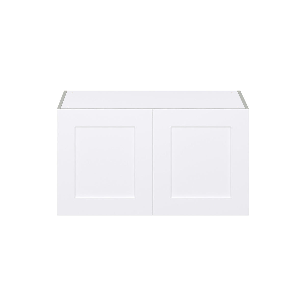 Hugo&Borg Jolie 36-in W x 20-in H x 24-in D Warm White Wall Fully Assembled Cabinet (Flat Panel Shaker Door Style)