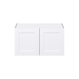 Hugo&Borg Jolie 36-in W x 20-in H x 24-in D Warm White Wall Fully Assembled Cabinet (Flat Panel Shaker Door Style)