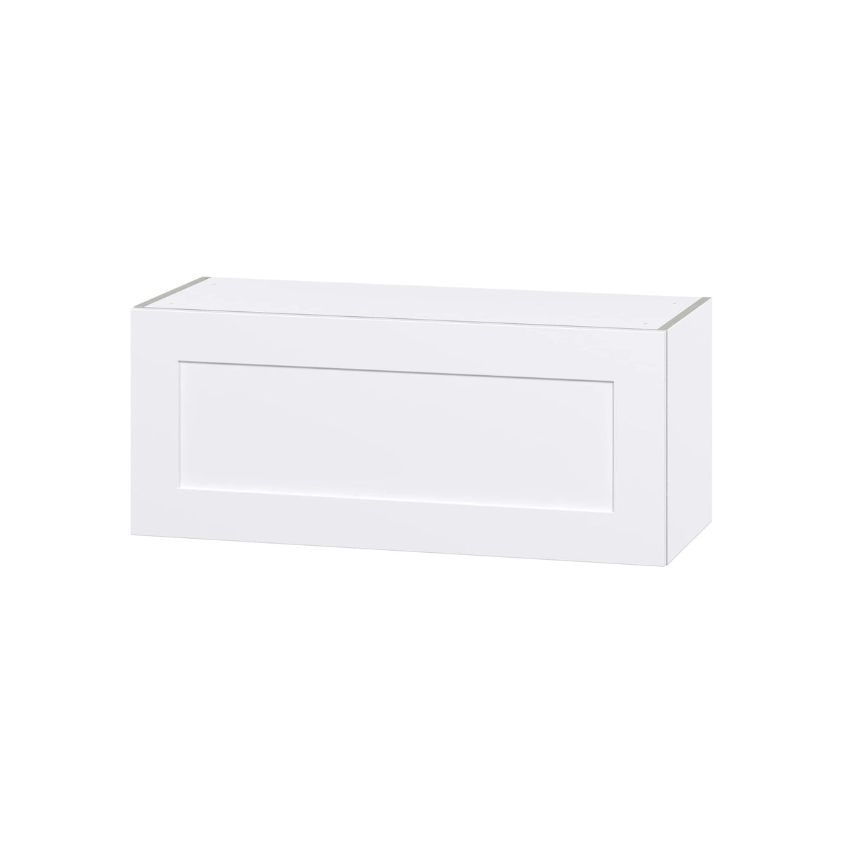 Hugo&Borg Jolie 36-in W x 15-in H x 14-in D Warm White Wall Fully Assembled Cabinet (Flat Panel Shaker Door Style)