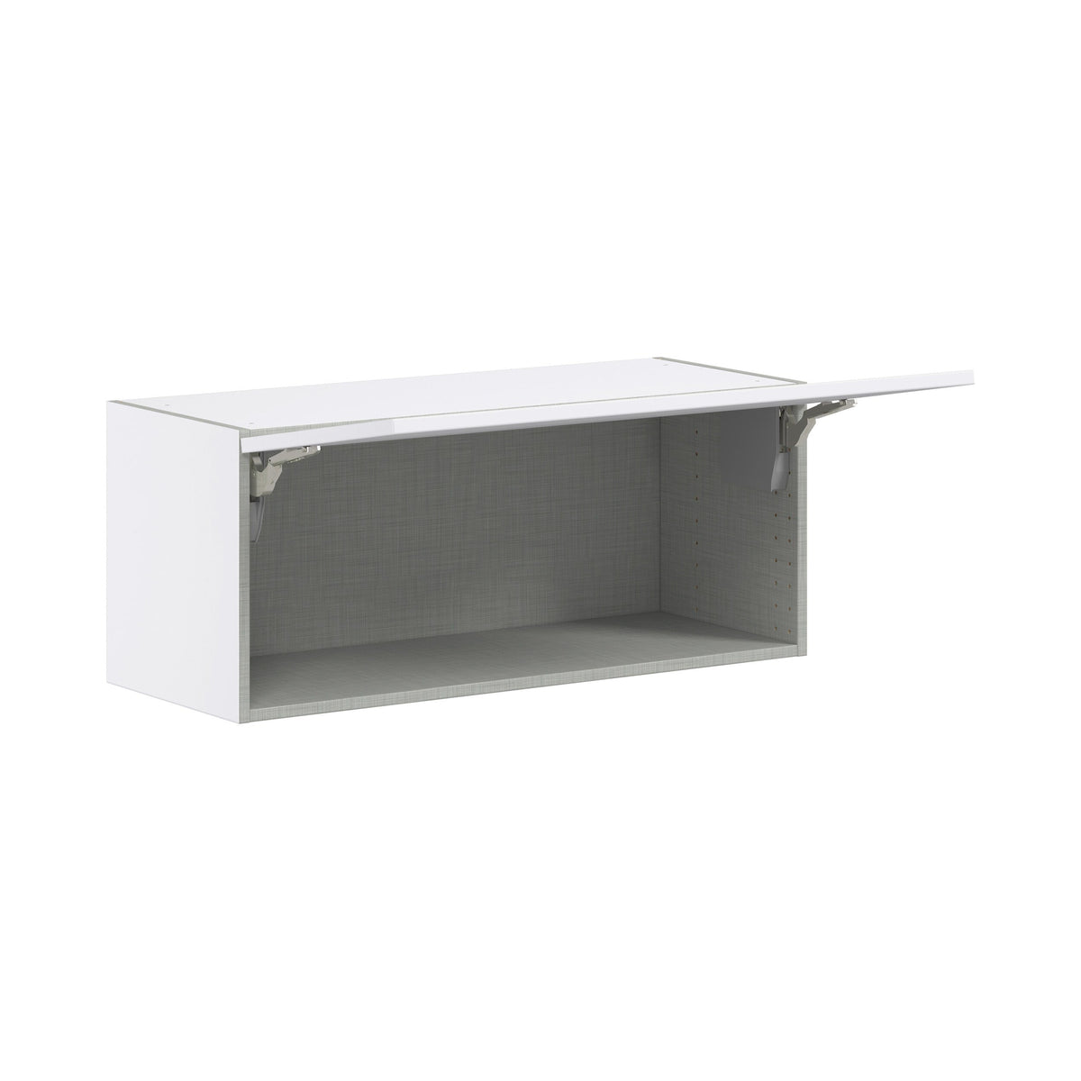 Hugo&Borg Jolie 36-in W x 15-in H x 14-in D Warm White Wall Fully Assembled Cabinet (Flat Panel Shaker Door Style)