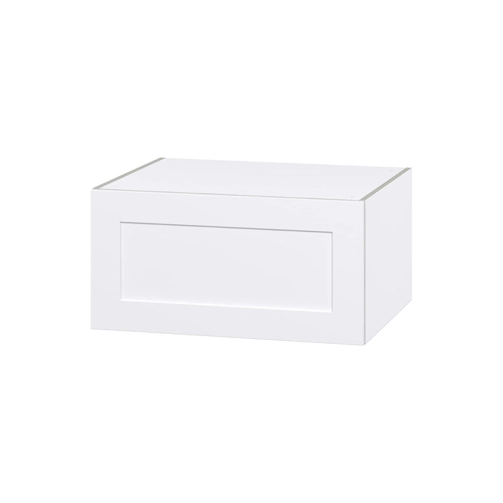 Hugo&Borg Jolie 30-in W x 15-in H x 24-in D Warm White Wall Fully Assembled Cabinet (Flat Panel Shaker Door Style)