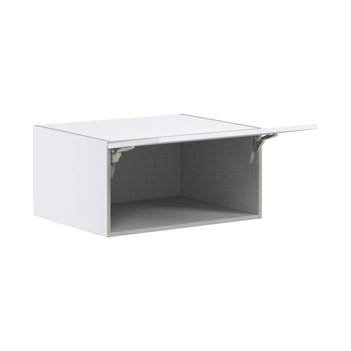 Hugo&Borg Jolie 30-in W x 15-in H x 24-in D Warm White Wall Fully Assembled Cabinet (Flat Panel Shaker Door Style)