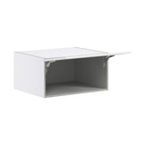 Hugo&Borg Jolie 30-in W x 15-in H x 24-in D Warm White Wall Fully Assembled Cabinet (Flat Panel Shaker Door Style)