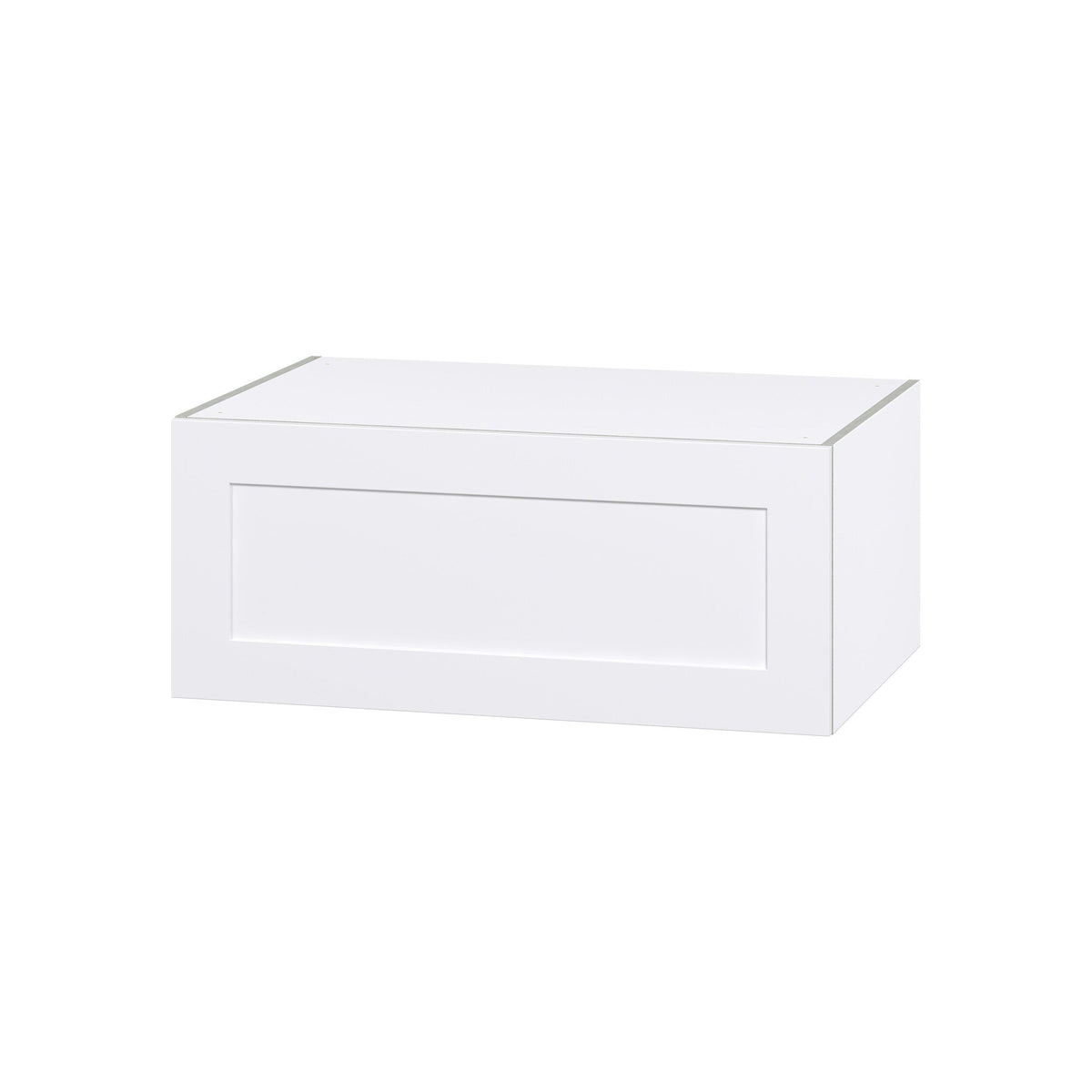 Hugo&Borg Jolie 36-in W x 15-in H x 24-in D Warm White Wall Fully Assembled Cabinet (Flat Panel Shaker Door Style)