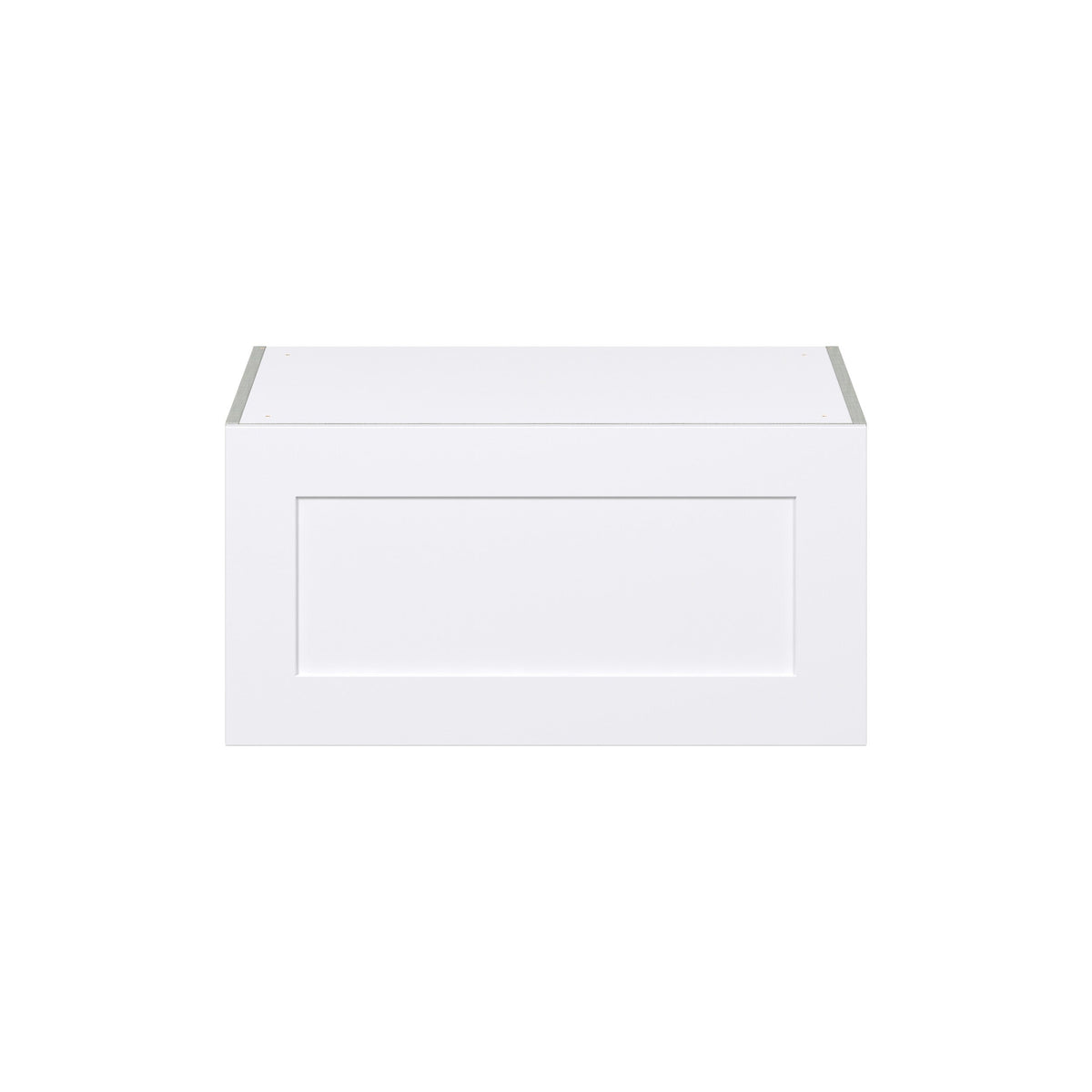 Hugo&Borg Jolie 30-in W x 15-in H x 24-in D Warm White Wall Fully Assembled Cabinet (Flat Panel Shaker Door Style)