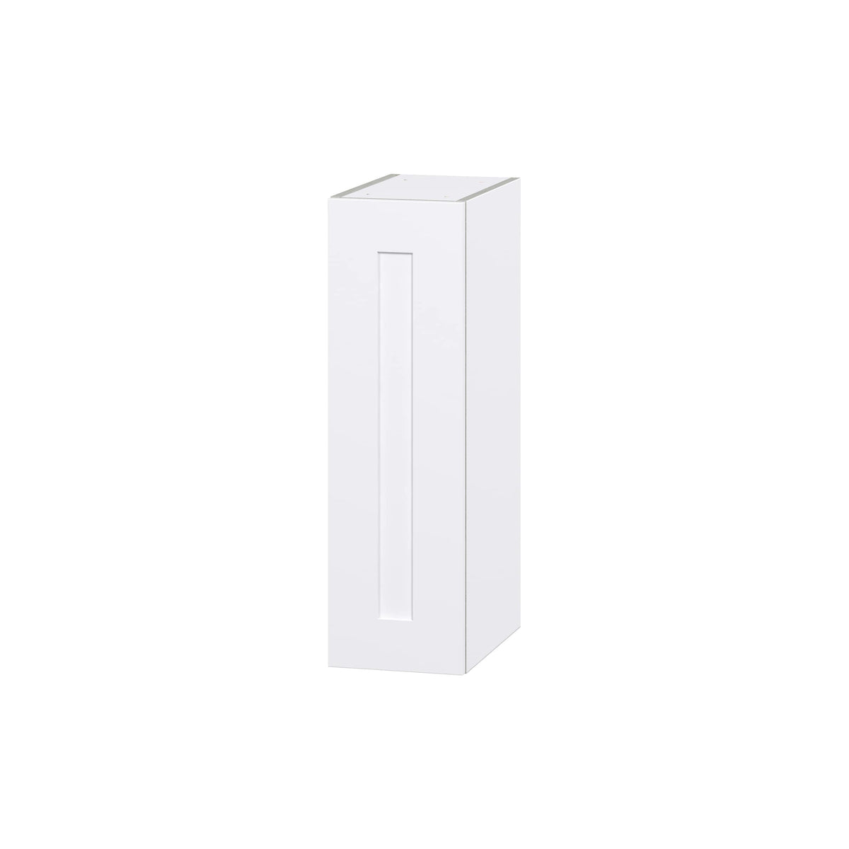 Hugo&Borg Jolie 9-in W x 30-in H x 14-in D Warm White Wall Fully Assembled Cabinet (Flat Panel Shaker Door Style)