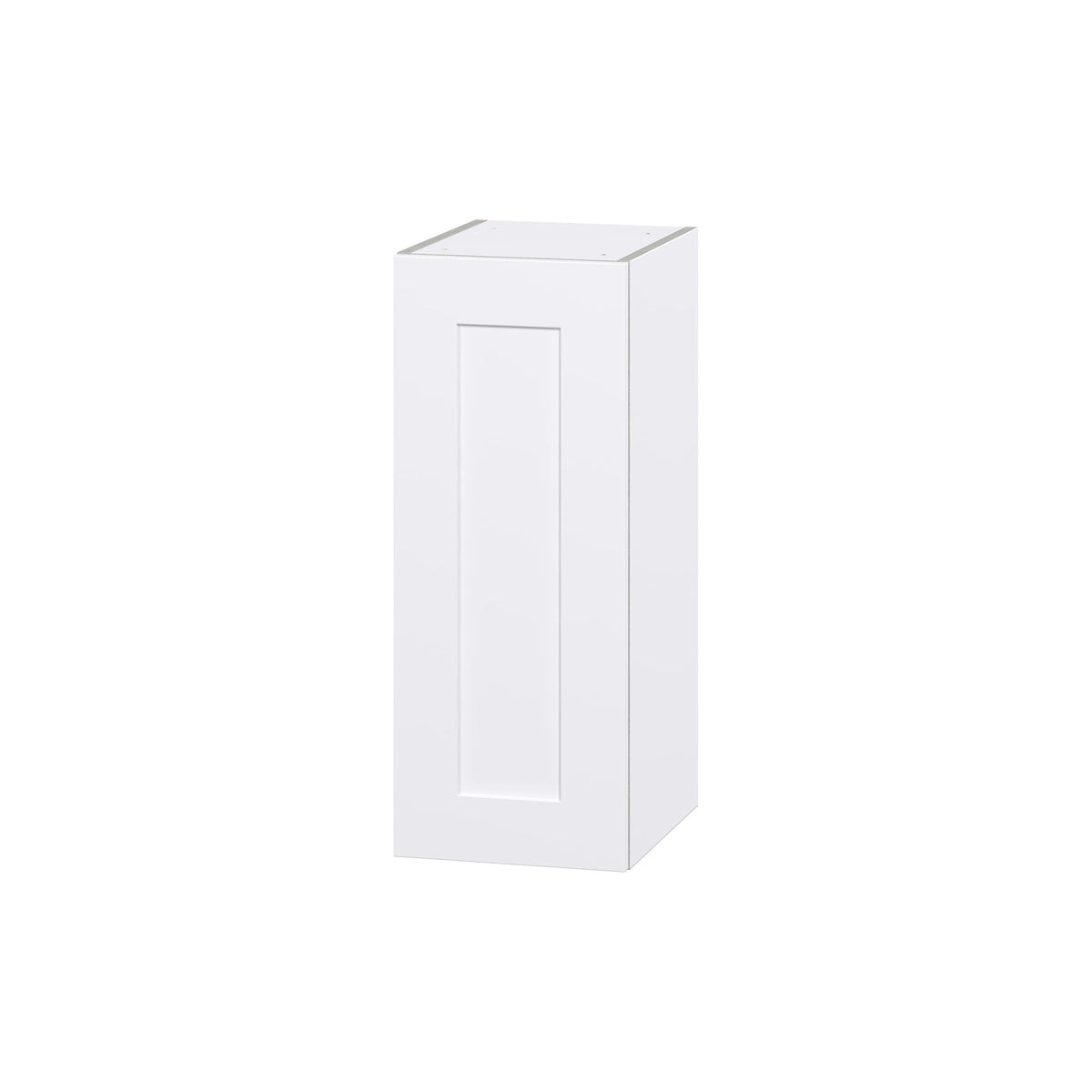 Hugo&Borg Jolie 12-in W x 30-in H x 14-in D Warm White Wall Fully Assembled Cabinet (Flat Panel Shaker Door Style)