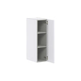 Hugo&Borg Jolie 9-in W x 30-in H x 14-in D Warm White Wall Fully Assembled Cabinet (Flat Panel Shaker Door Style)